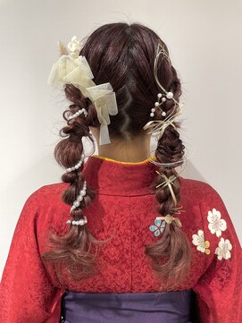 クイントネオリーブ 自由が丘正面口店(quint:neolive) 2024卒業式ヘアセット × 袴着付け