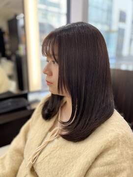 ルーウィン(LE WIN) レイヤーカット/前髪/ミディアムヘア/ヴァイオレットカラー