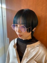 マミーコー 本店(Mammy Co.) ブルーブラックのミックスカラー
