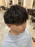 【鍵山晴指名限定】【メンズ限定】カット＋パーマ＋ヘッドスパ　￥10500