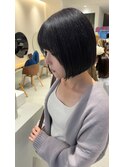ミニボブとディープバイオレットカラー!