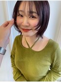 顔まわりレイヤー/伸ばしかけボブ