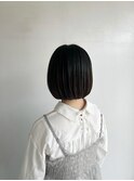 松山市/20代/30代/40代/春の黒髪ボブスタイル