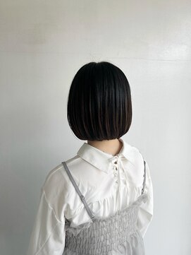 セダクション 道後樋又店(Seduction) 松山市/20代/30代/40代/春の黒髪ボブスタイル