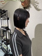 カーキヘアリンク(khaki hair link) あご下ボブ