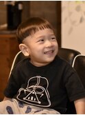 艶髪ぱっつんキッズマッシュ【キッズカット/男の子/倉敷/中島】