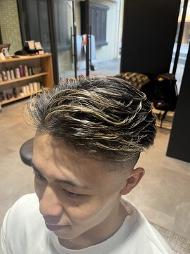 スウェル 柏店(Swell) MEN’S HAIR/ブルーブラック/フェザーパーマ/柏