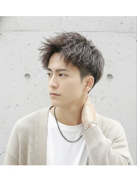 エテバイリリア メンズサロン 堺市駅前店(ete by LILIA.) ツイストパーマ/メンズショート/アップバング