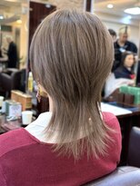 キャラ 池袋本店(CHARA)&nbsp;ミルクティーベージュウルフレイヤーショート【池袋/ブリーチ】