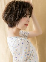 カバーヘア ブリス 戸田公園西口店(COVER HAIR bliss)&nbsp;ダークブラウン大人美人小顔マッシュショートX戸田公園30代40代