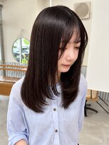 ルトワフクロマチ(Lutowa Fukuromachi) ダークパープル/ナチュラルショート/ミルクブラウン/夏/広島袋町