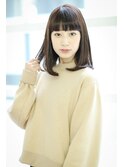 graphy☆重めバングで大人可愛いナチュラルストレート
