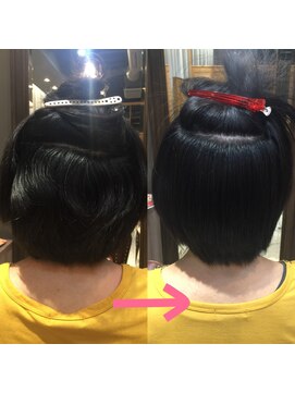 ロアナ 六本木(LOANA ROPPONGI) ショートヘアに縮毛矯正