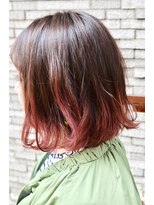 ヘアーデザイン キャンパス(hair design Campus) 【おしゃれ裾カラー♪】クリアブラウンXチェリーピンク