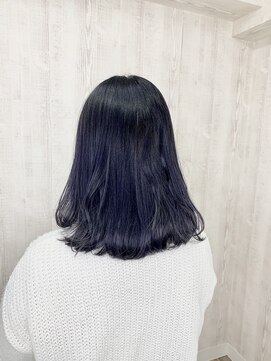 ラッズプラスエイチ(Lads+h) ネイビーブルーグレーカラー