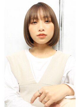 クラッチ トリートメント アンド ヘッドスパ 江坂(CLUTCH) ボブ/ナチュラルボブ/ミニボブ カラーベージュ