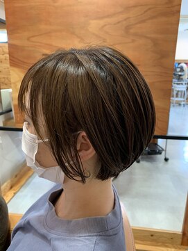 アドラーブル 松崎店(adorable) 【ニュアンスハイライト】【ミニボブ】20代30代40代