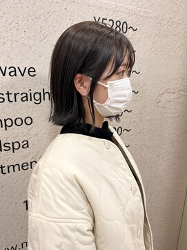 モリオ フロム ロンドン サッポロファクトリー店(morio FROM LONDON) 【morio】札幌ボブ ぱつっと外ハネナチュラルボブ