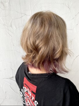 ラッソヘアー(Lasso hair) ハイトーンインナーカラー