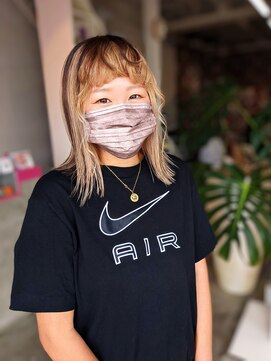 アンゼロ(UNZELO) デザインカラー：インナーカラーでローライト!!