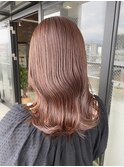 髪質改善 ピンクベージュ ピンクブラウン 20代30代40代
