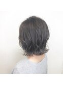 外ハネボブ×透明感グレージュ/30代40代50代