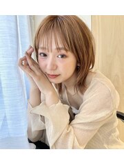 髪質改善/ミディアムボブ/白髪染め/韓国/レイヤー/堺東/ブリーチ