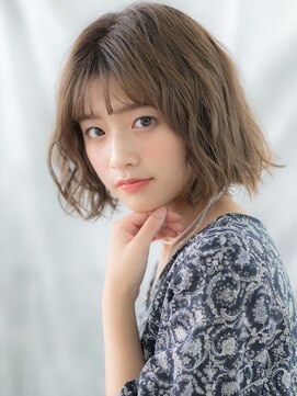 ドクターズサロン LAB 小山店 ゆるふわウェーブ前下がり小顔ボブパーマc小山20代30代40代