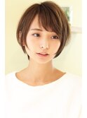 30代40代50代大人可愛いひし形ショートボブ 小顔ショート