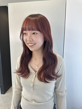 アルーシェウィズスカイ 原宿(Alushe with Sky) ピンクベージュ/ダブルカラー/ケアブリーチ/エクステ/美髪