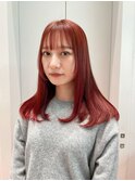暖色カラー　カシスレッド　レッド　チェリーレッド