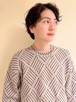 トップヘアー アヴェニュー 刈谷(TOPHAIR Avenue)&nbsp;大人の魅力が引き立つメンズパーマ/アッシュブラック/前髪パーマ