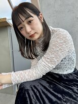 ロンドワン 三宮元町(Lond one)&nbsp;レイヤーカット/ラベンダーグレージュ/サラサラロング