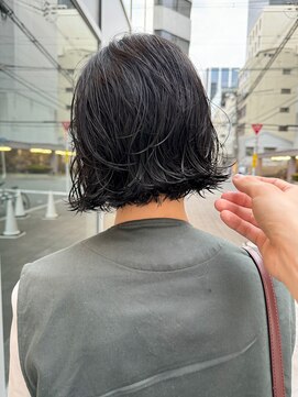 カフ(CAF) CAF 照下　ボブ　ミニボブ　パーマ　カール　大阪