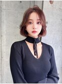 【岐阜】韓国ボブ/顔周りレイヤーカット切りっぱなし内巻きボブ