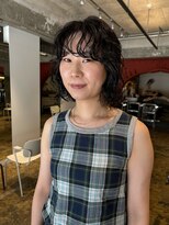 ハマモト&nbsp;暗髪パーマスタイル