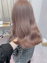 ロンド レア 天神大名店(Lond Le’a) デザインカラー/レイヤーカット/ウェットヘア/オリーブベージュ