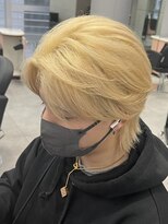 ジエクト ヴィシア(The Ect VIXIA) ブロンドヘアー/メンズカット/ホワイトブロンド/金髪