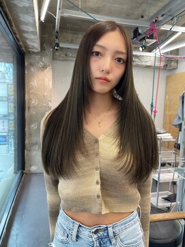 コードプラスリム(CODE+LIM) オリーブカラー/ロング/レイヤー