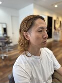 メンズロングスパイラルパーマ