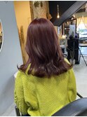 ブリーチなしダブルカラーラベンダーピンクブラウンカラー韓国