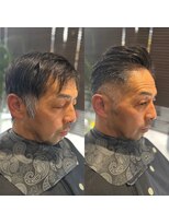 ゴールデンエイジ(Golden Age)&nbsp;大人の色気漂うアップバングフェード