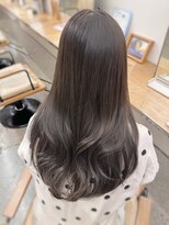 ミリ(mm)&nbsp;レイヤーカット オリーブベージュ カラー 韓国 髪質改善 仙台