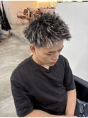 フェードショートツイストホワイトハイライト【TAIKI】