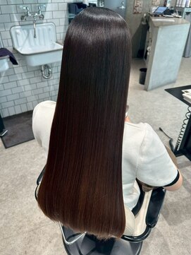 チャオ バイ ミチ(Chao by MICHI) 【ChaoMICHI yu-ka】 縮毛矯正 ダークブラウン 髪質改善 艶髪