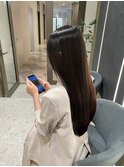 「美髪縮毛矯正で乾かすだけでまとまる」艶髪スーパーロングヘア