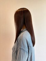 ペスカケイクリエイティブ(PESCA K-CREATIVE) 艶感アッシュブラウン×縮毛矯正ストレート