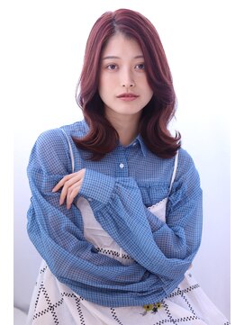 マルシェ(marche) 20代30代40代 セミロングレイヤー くびれ 顔周りレイヤー