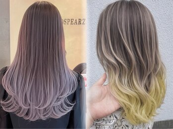 ロコスピアーズ(ROCO SPEARZ)の写真/豊富なカラークーポンで理想の色味を実現!上品かつ傷まないダブルカラーをご提供いたします。