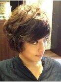 外国人の子供風パーマ